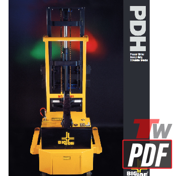 big joe PDH walkie stacker features brochure