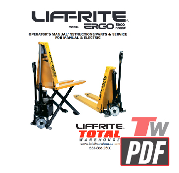 Lift-Rite Ergo Operators Manual