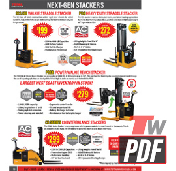 Big Joe PDSR AC Walkie Stacker Catalog Page 10