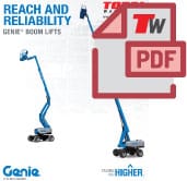 genie boom telescopic articulating lift full line brochure thumbnail