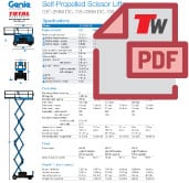 genie slab rough terrain scissor lifts