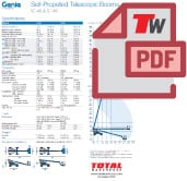 genie boom telescopic articulating lift s40 s45 specs brochure thumbnail