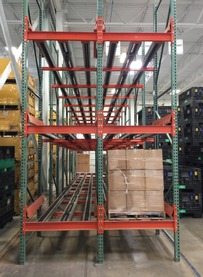 pallet rack storage pallet flow system overview