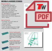 total warehouse material rolling ladder sizing guide pdf