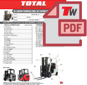 total hangcha cushion propane forklift daily checklist