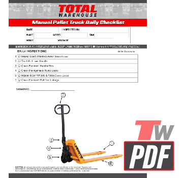 Lift-Rite Low Profile Daily Checklist