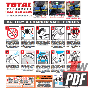 Battery & Charger Safety Rules