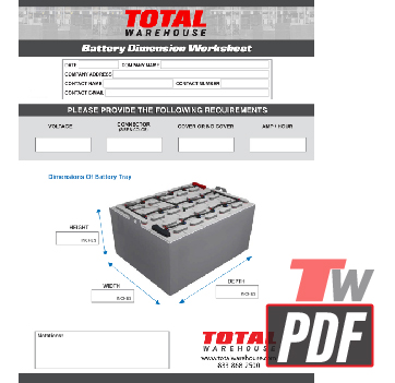 Battery Dimensions Worksheet