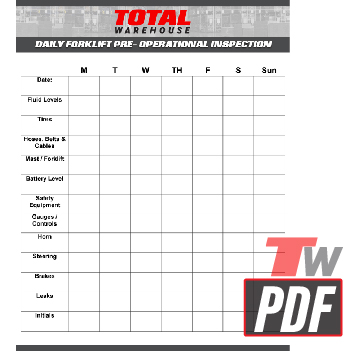 Daily Equipment Inspection Form