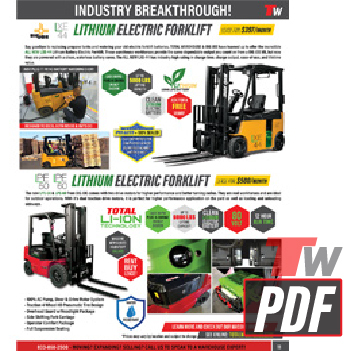 Big Joe LPE-50 Lithium Forklift Catalog Page 11