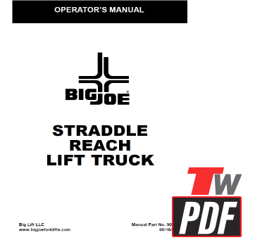 Big Joe PDSR Walkie Stacker Operator Manual