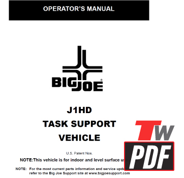 Big Joe J1HD Super Joey Operator Manual