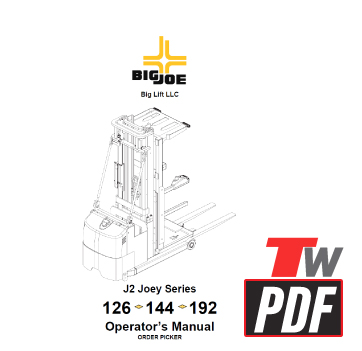 Big Joe J2 Joey Operator Manual