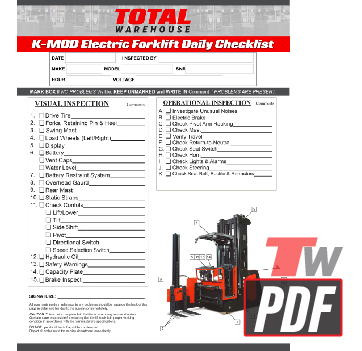 Linde Series 5231 Daily Checklist