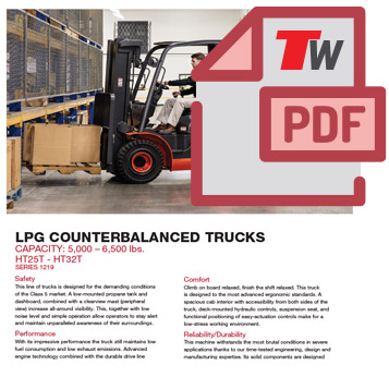 Total Linde Pneumatic Tire Propane Forklift Brochure