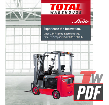 Linde 1347 4-Wheel Electric Forklift