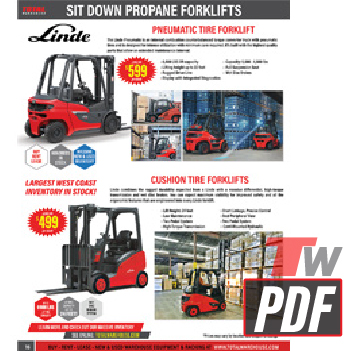 Linde Cushion Propane Forklift Catalog Page 16