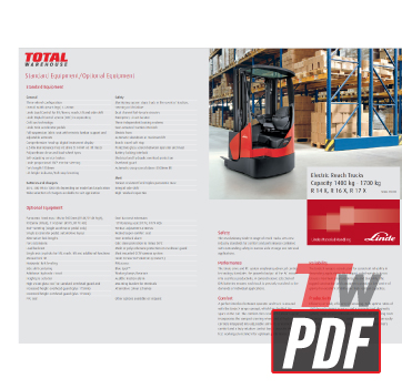 Linde R14X Spec Sheet