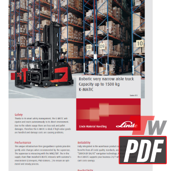 Linde K-Matic 5231 Brochure