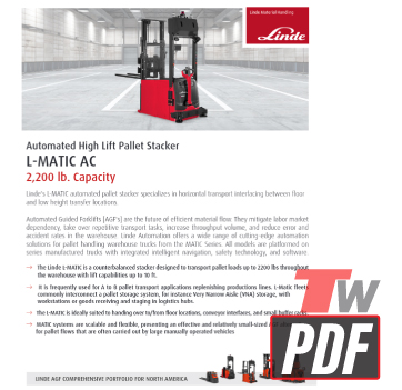 Linde L-Matic 1183 Brochure