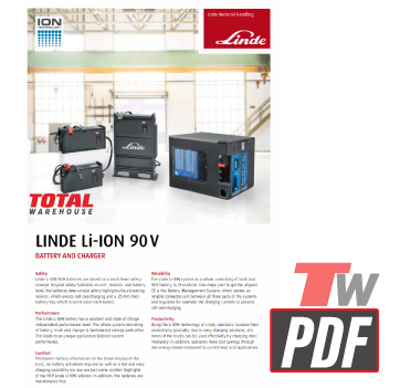 Linde-Li_ION-90V Specifications Brochure