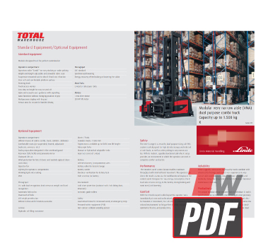 Linde K Series Spec Sheet