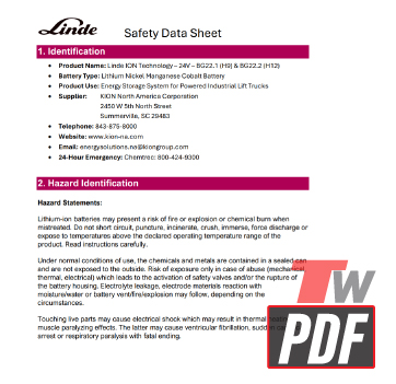 Linde Safety Data Sheet