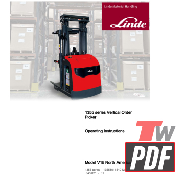 Linde 1355 Operator Manual