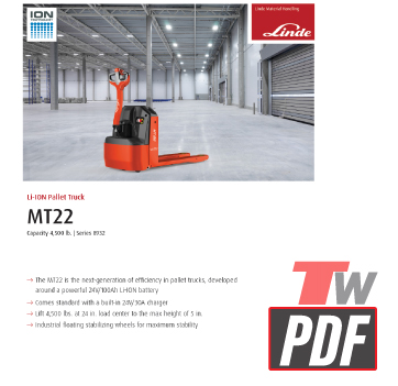 Linde MT22 Specs Sheet